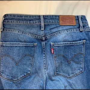 Levi skinny jeans high rise